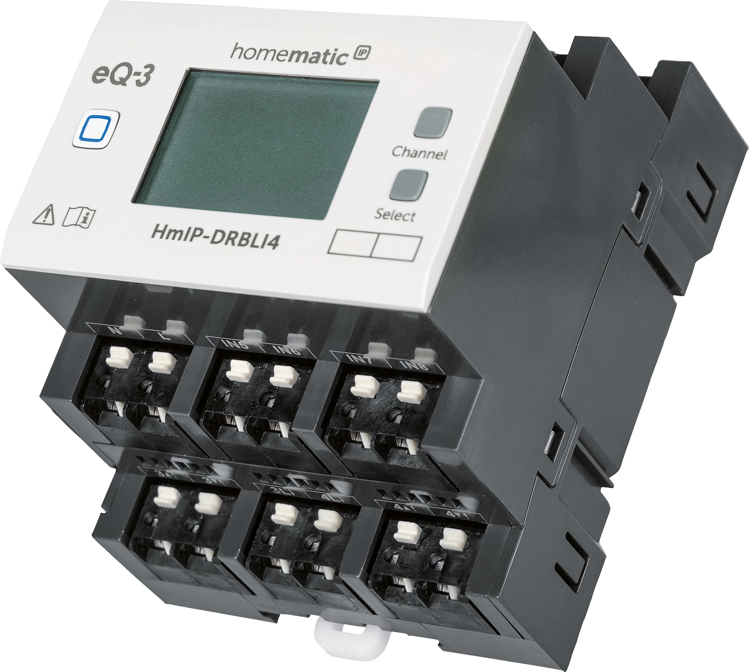 619543-2_HmIP-Jalousieaktor-HS-4fach-R_154362A0 jpg - Produktbild schräg